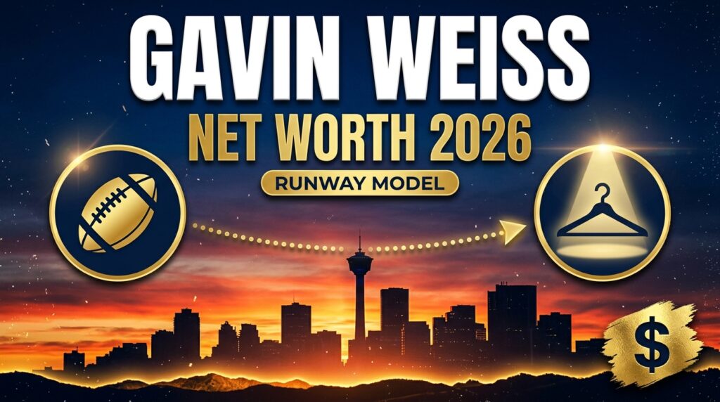 Gavin Weiss net worth 2026 graphic with football and fashion icons
